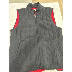 Stafford Prep XXL Black Quilted Jacket with Red Lining